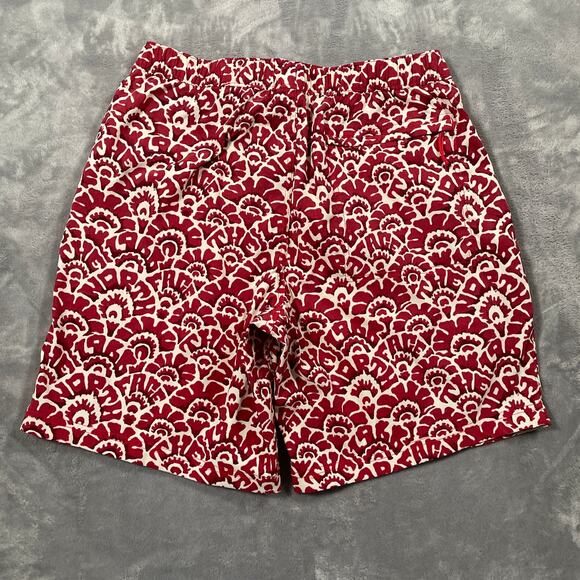 North Face Swim Trunks Mens Medium Red Class V Drawstring Outdoor Pull On - Picture 2 of 13